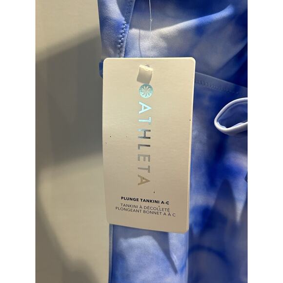Athleta size M Blue Plunge Tankini NWT - Picture 3 of 7